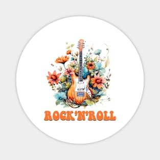 Rock and roll - Old School Classic Retro Magnet